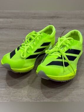 Adidas Adizero Finesse Track Shoes Mens 6 Womens 7 Lucid Lemon NO SPIKES IG2018